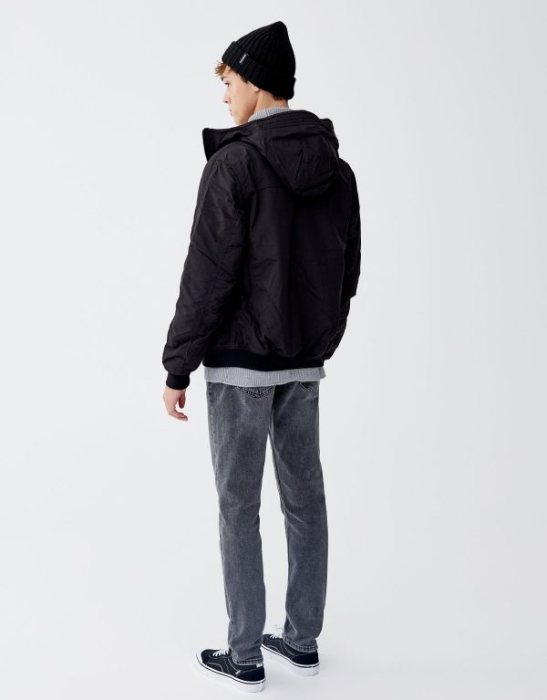 Dark Hooded Jacket - Image 2