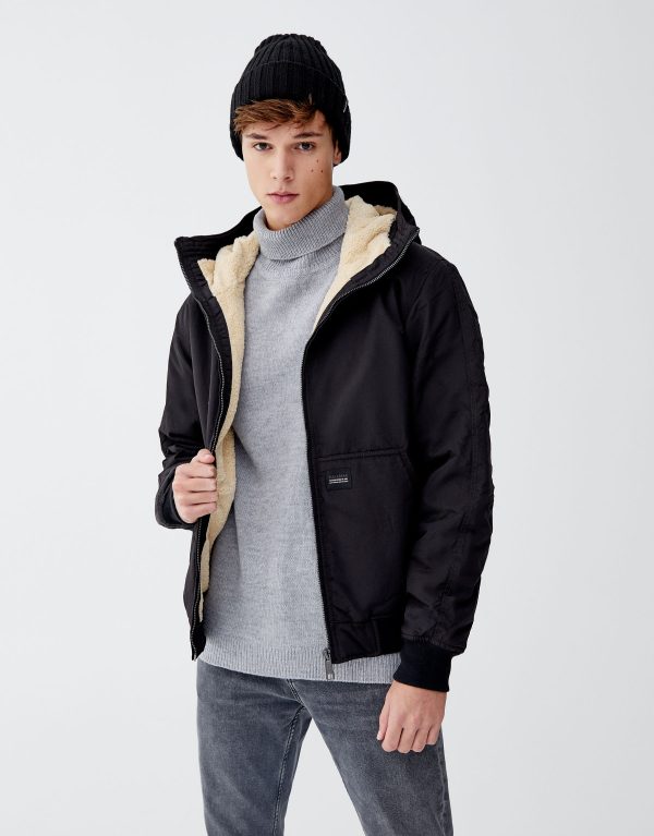 Dark Hooded Jacket - Image 3